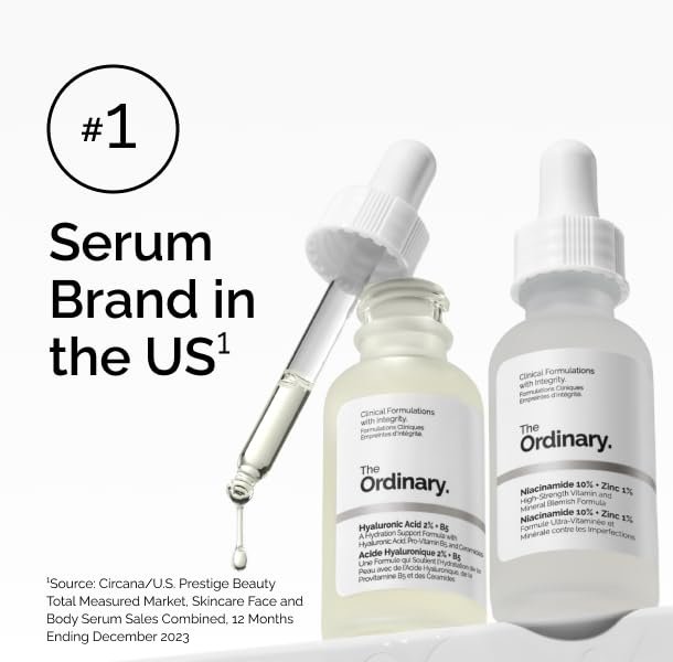 The Ordinary Hyaluronic Acid 2% + B5 (with Ceramides), Multi-Depth Hydration Serum for Plumper, Smoother & Hydrated Skin - Image 2
