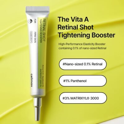 Alternative view of celimax The Vita A Retinal Shot Tightening Booster - 0.1% Retinal & 3% Matrixyl High-Strength Anti-Aging Serum