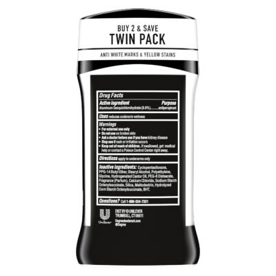 Alternative view of Degree Men UltraClear Antiperspirant Deodorant Black+White - 72-Hour Sweat & Odor Protection with MotionSense Technology