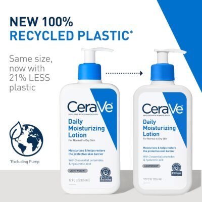 Alternative view of CeraVe Daily Moisturizing Lotion for Dry Skin - Face & Body Hydrating Cream with Hyaluronic Acid & Ceramides