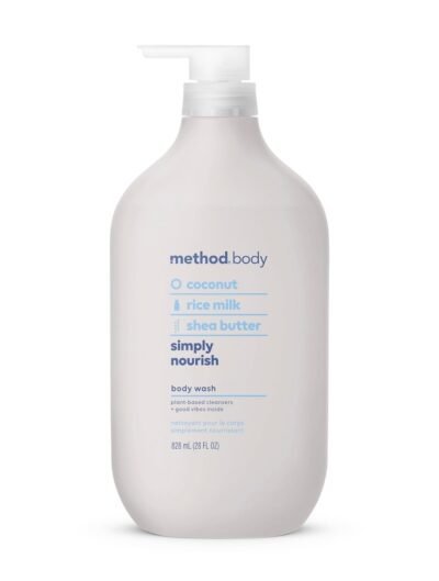 method Body Wash, Simply Nourish, Soothing Plant-Based Body Cleanser for Soft & Moisturized Skin