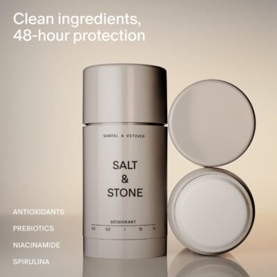 Salt & Stone Natural Aluminum-Free Deodorant for Women & Men, 48-Hour Extra Strength Odor Protection - Image 2