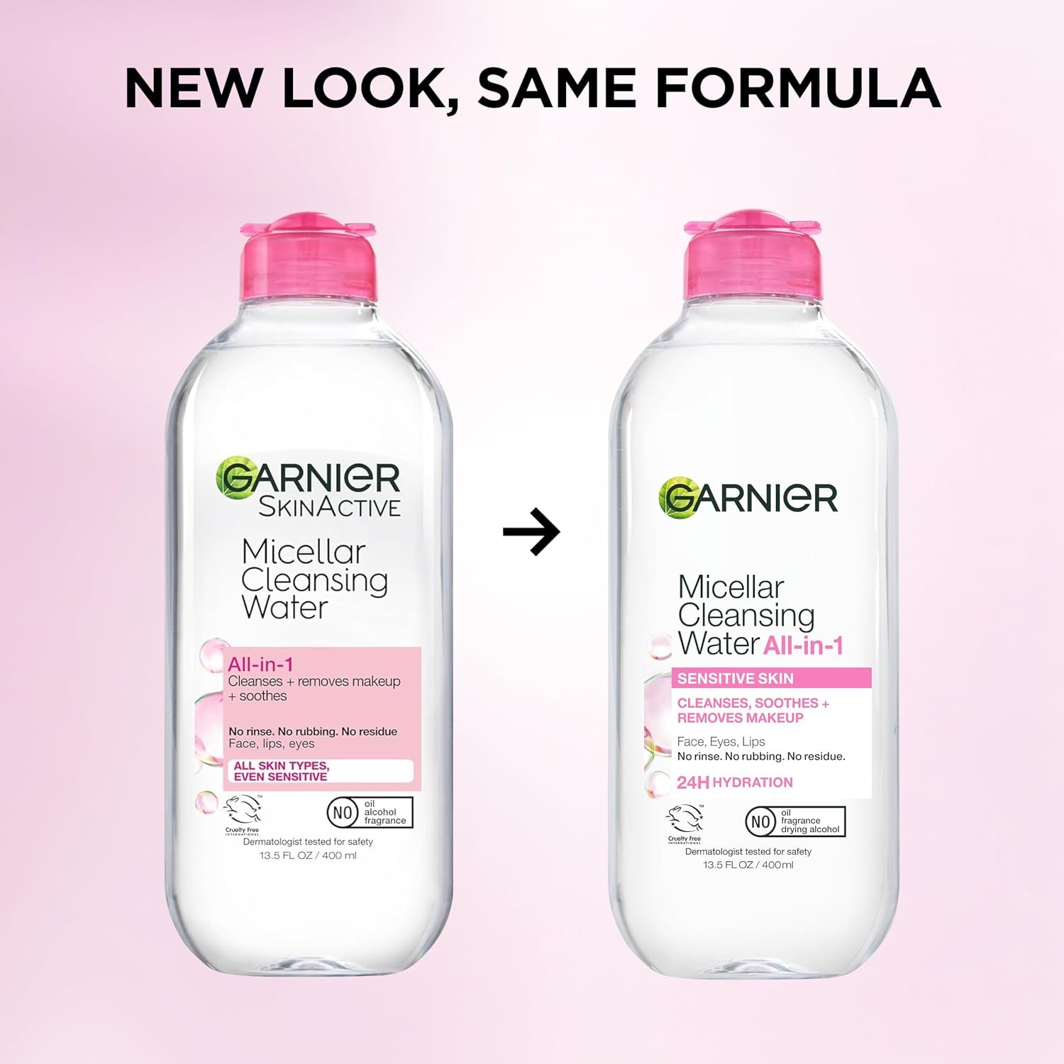 Garnier SkinActive Micellar Cleansing Water, Hydrating Facial Cleanser & Makeup Remover - Image 10