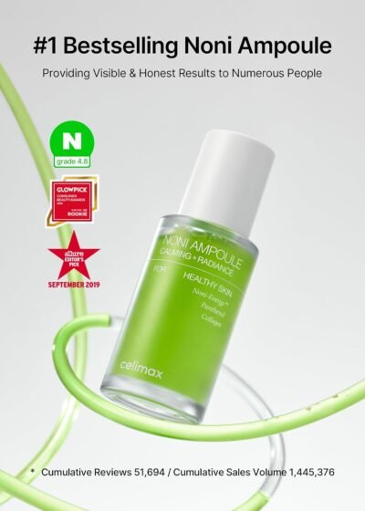 celimax Noni Energy Ampoule, Hydrating & Soothing Serum with Noni Extract, Panthenol & Collagen for Fine Lines & Radiance - Image 2