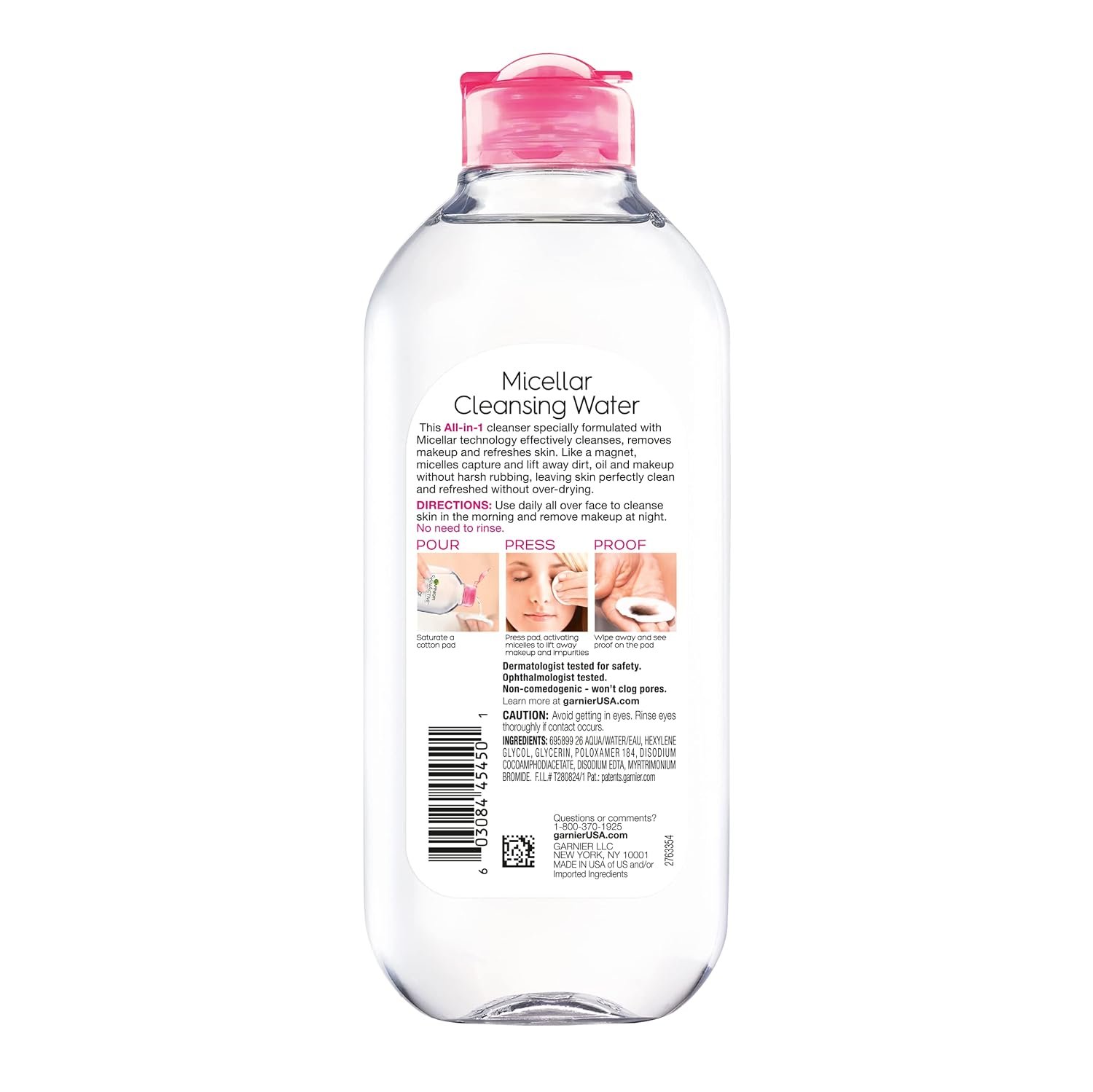 Garnier SkinActive Micellar Cleansing Water, Hydrating Facial Cleanser & Makeup Remover - Image 2