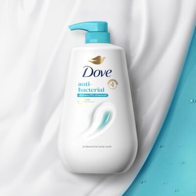 Dove 24hr Lotion Antibacterial Body Wash with Pump, Eliminates 99% of Bacteria & Protects Skin from Dryness - Image 5