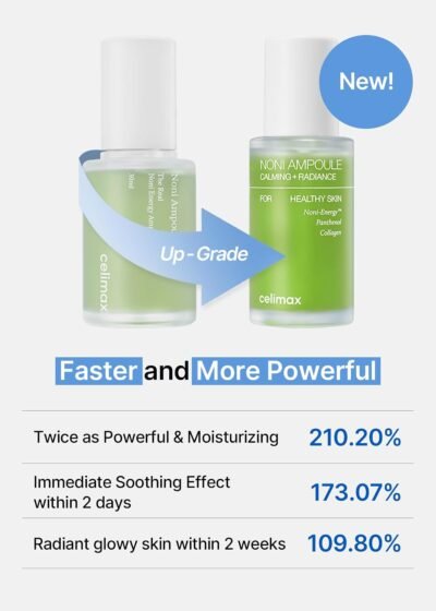 celimax Noni Energy Ampoule, Hydrating & Soothing Serum with Noni Extract, Panthenol & Collagen for Fine Lines & Radiance - Image 4