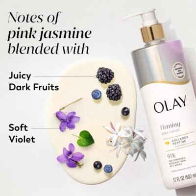 Olay Body Lotion for Women, Firming with Collagen Peptides Serum & Vitamin B3 Complex, 24hr Moisture for All Skin Types - Image 8