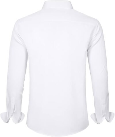 Alternative view of J.VER Men's Long Sleeve Dress Shirts, Stretch Wrinkle-Free Formal Business Casual Button-Down Shirt
