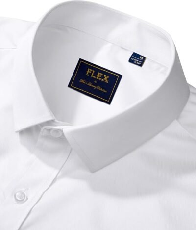 J.VER Men's Long Sleeve Dress Shirts, Stretch Wrinkle-Free Formal Business Casual Button-Down Shirt - Image 3